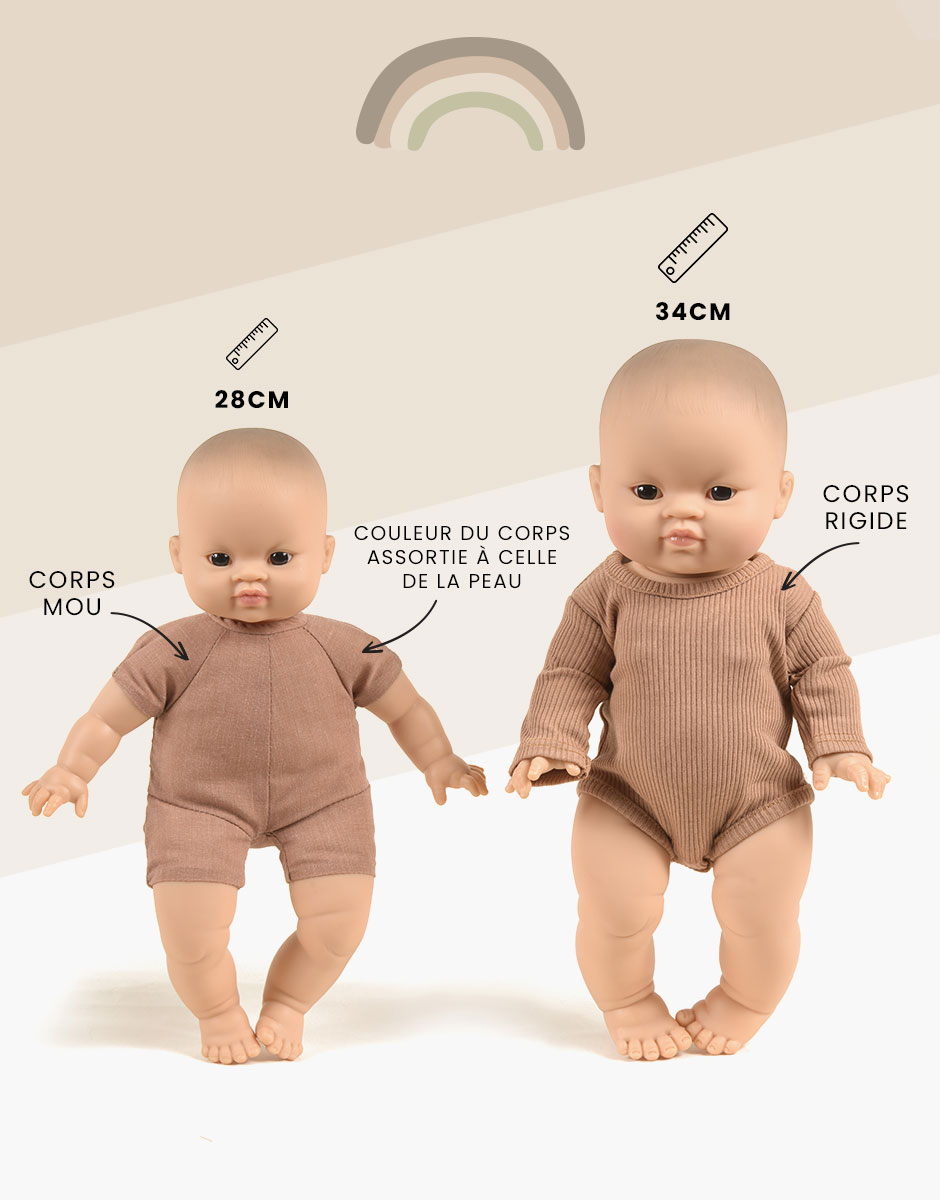 Minikane® Babies 28cm beebinukk Garance Mänguasjad - HellyK - Kvaliteetsed lasteriided, villariided, barefoot jalatsid