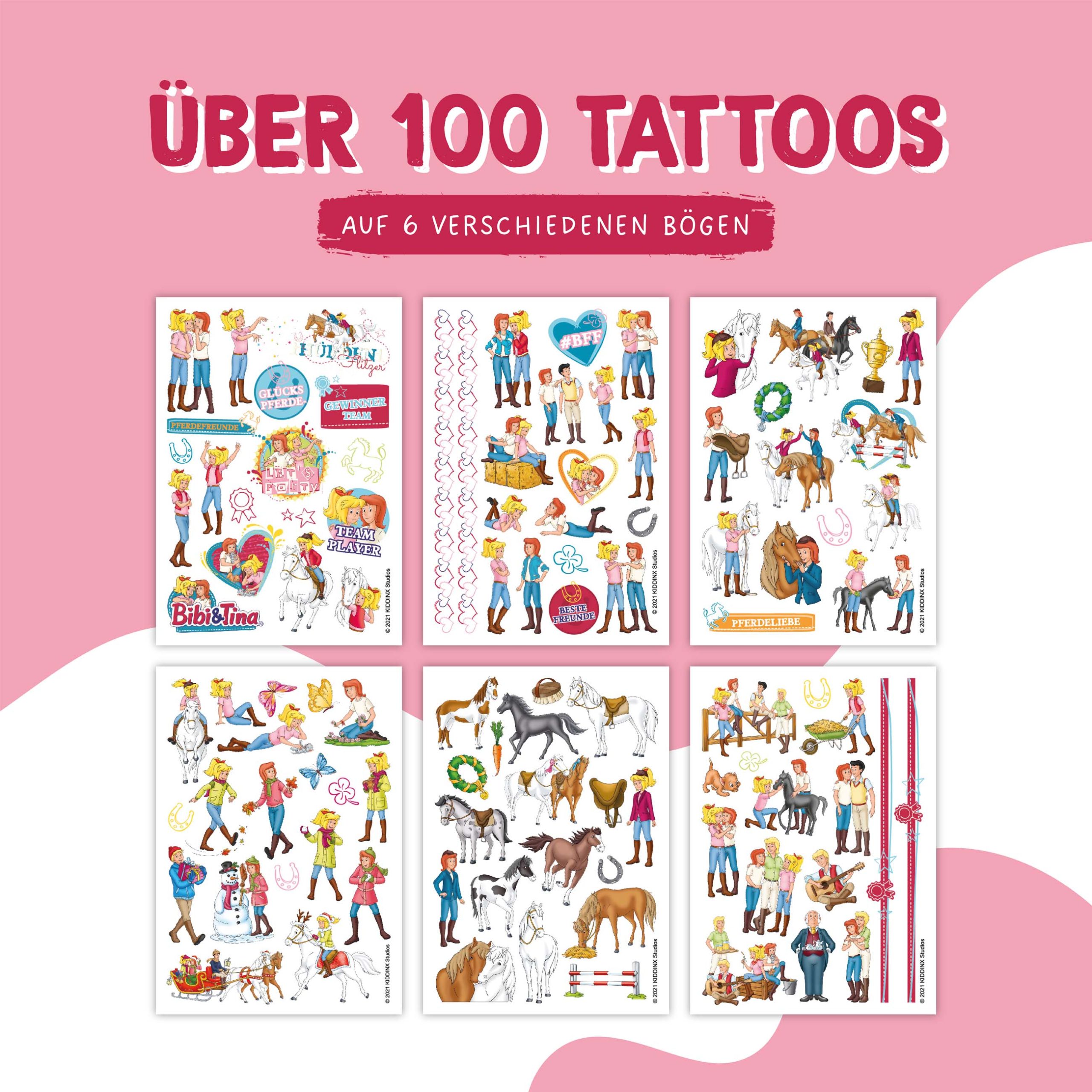 Papierdrachen ajutine tattoo, Bibi ja Tina Ajutised tattood - HellyK - Kvaliteetsed lasteriided, villariided, barefoot jalatsid