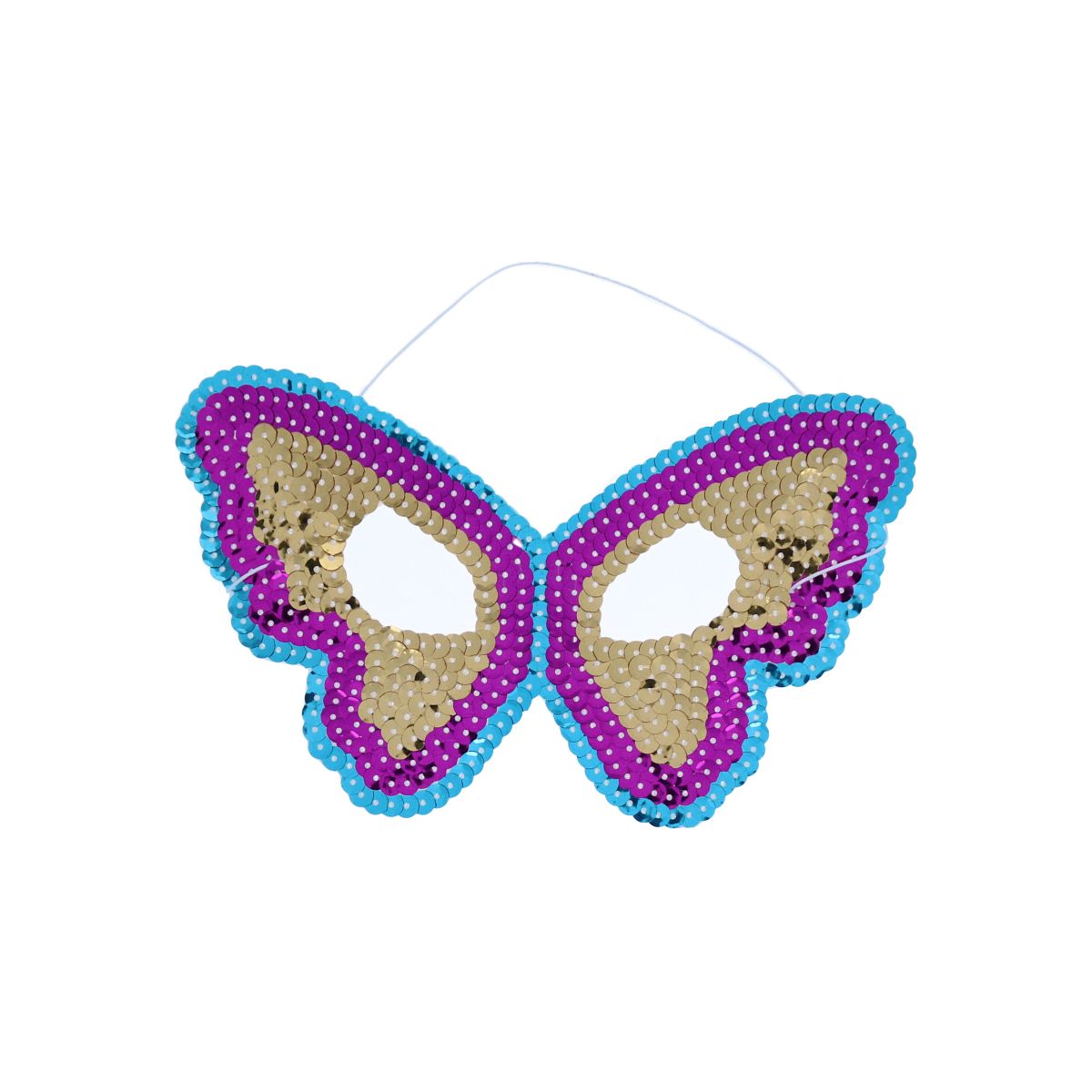 Litritega liblika mask, sinine/roosa Kostüümid - HellyK - Kvaliteetsed lasteriided, villariided, barefoot jalatsid
