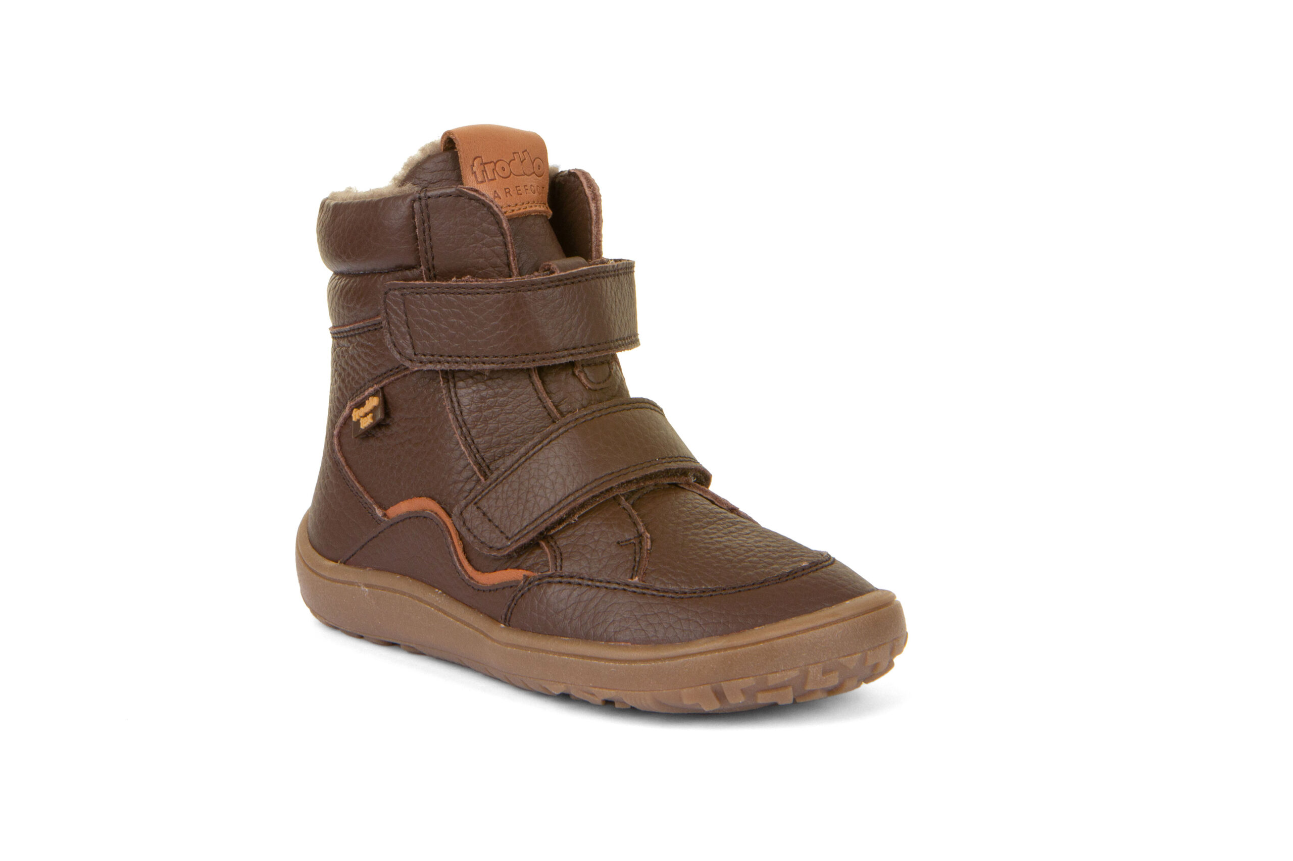 Froddo nahast talvesaapad, villavoodri ja membraaniga, Brown AW23 Laste barefoot jalatsid - HellyK - Kvaliteetsed lasteriided, villariided, barefoot jalatsid