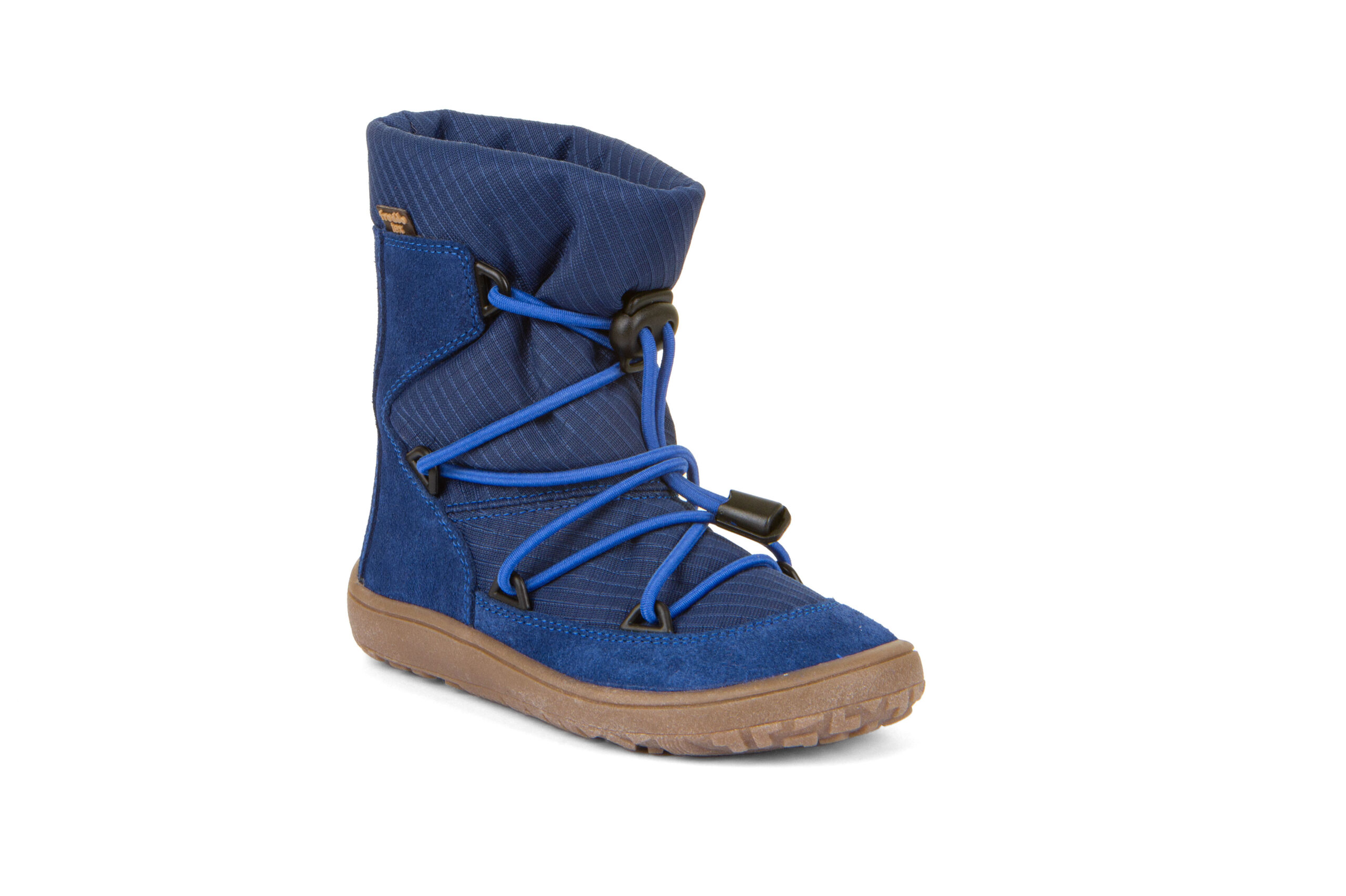 Froddo nahast talvesaapad, villavoodri ja membraaniga, TEX Track Wool- Blue Electric Laste barefoot jalatsid - HellyK - Kvaliteetsed lasteriided, villariided, barefoot jalatsid