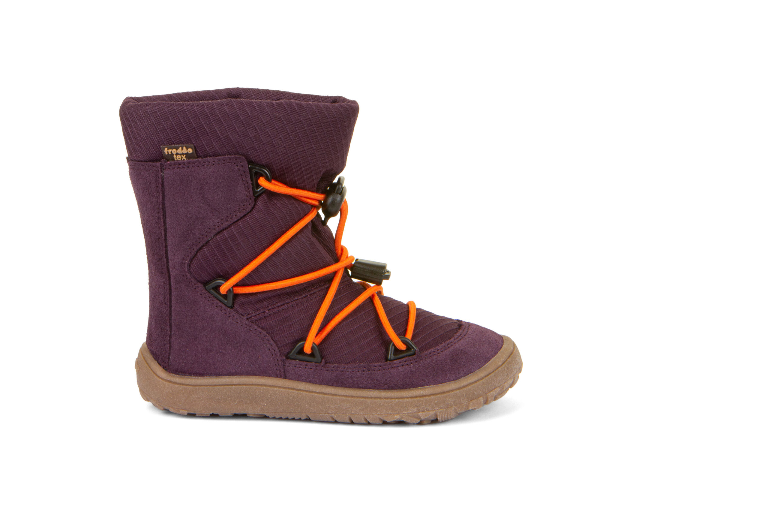 Froddo nahast talvesaapad, villavoodri ja membraaniga, TEX Track Wool- Purple Laste barefoot jalatsid - HellyK - Kvaliteetsed lasteriided, villariided, barefoot jalatsid