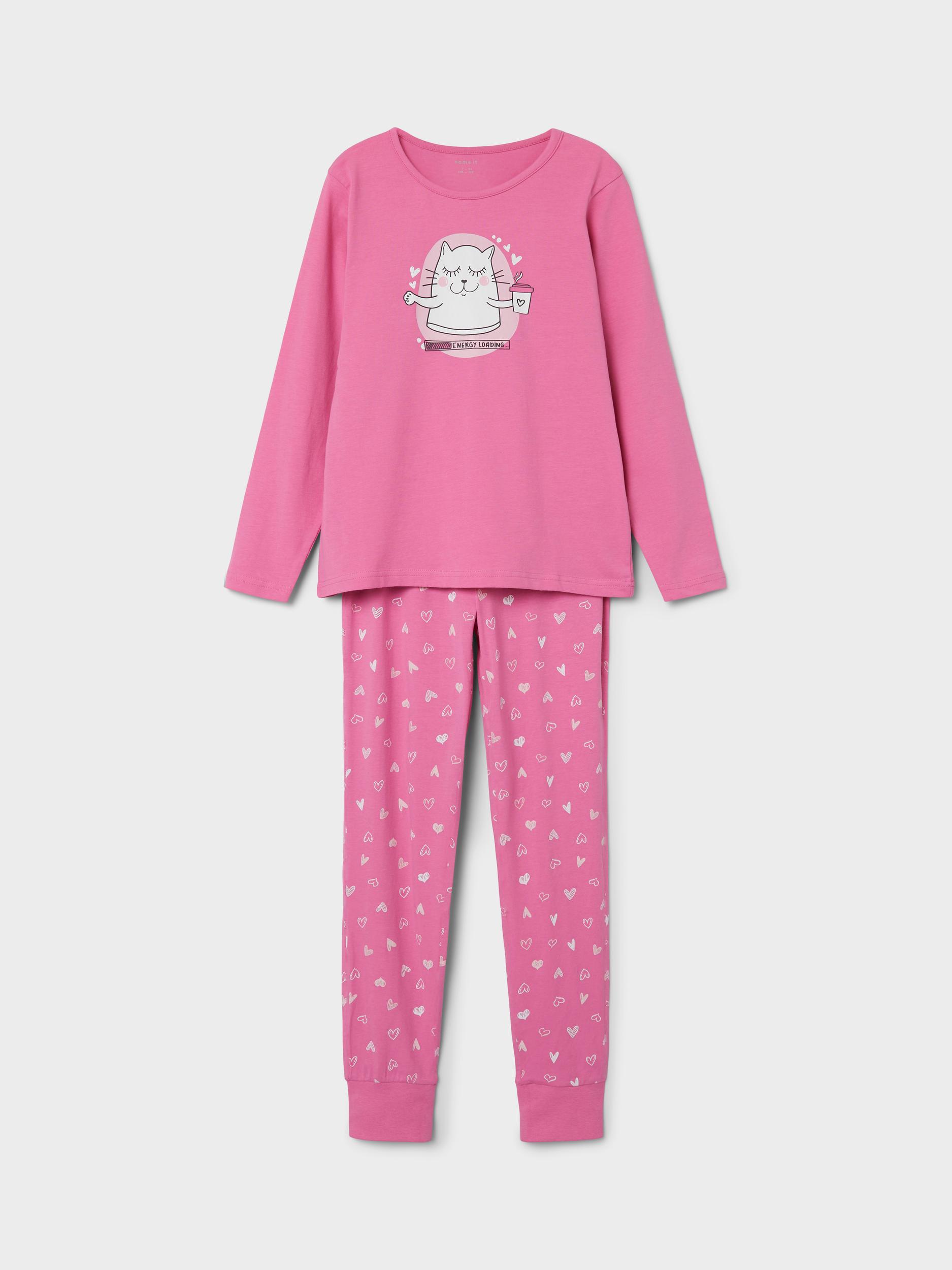 Name It KORNELA orgaanilisest puuvillast pidžaama, Pink Cosmos Lasteriided - HellyK - Kvaliteetsed lasteriided, villariided, barefoot jalatsid