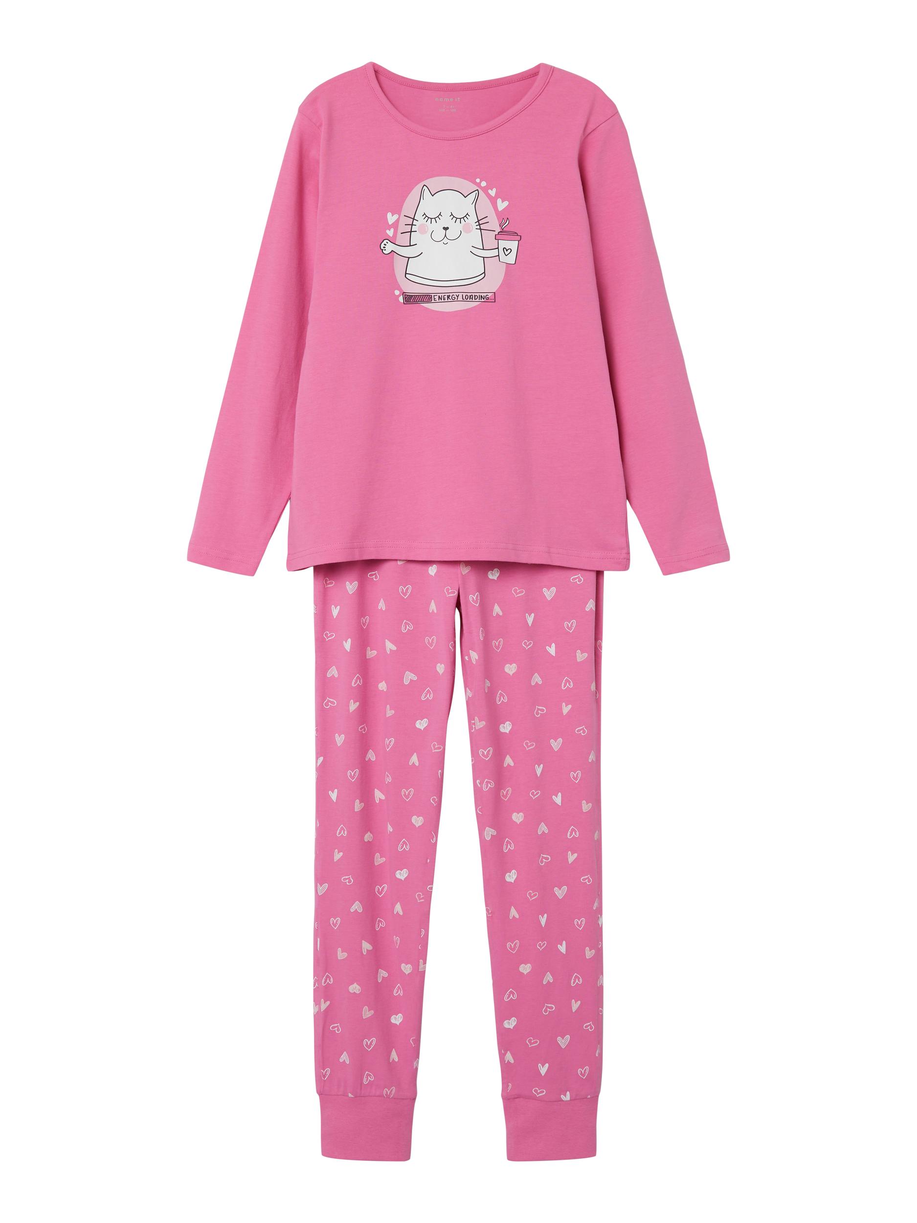 Name It KORNELA orgaanilisest puuvillast pidžaama, Pink Cosmos Lasteriided - HellyK - Kvaliteetsed lasteriided, villariided, barefoot jalatsid
