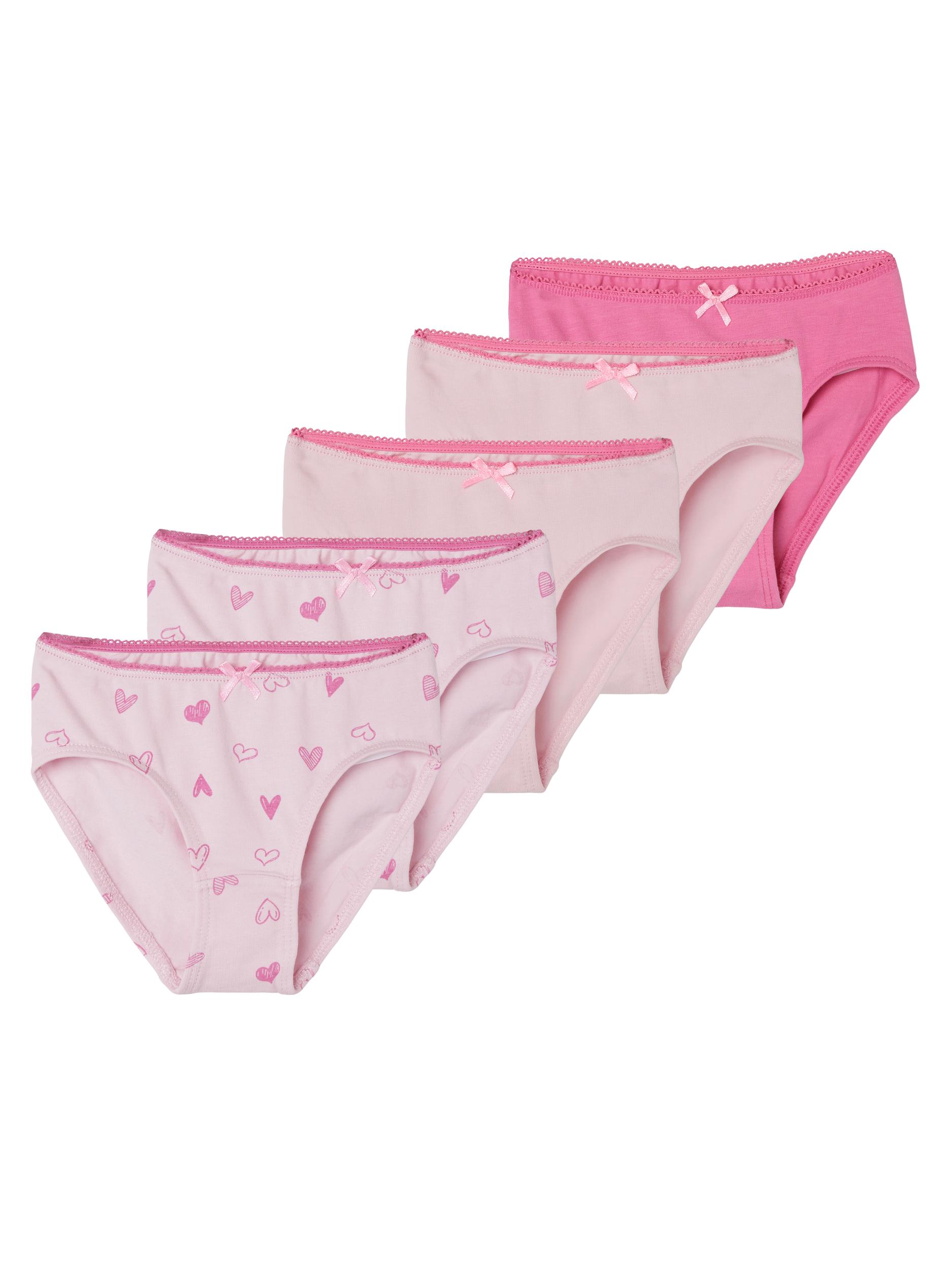 Name It KORNELA tüdrukute aluspüksid 5 pakk, Pink cosmos Lasteriided - HellyK - Kvaliteetsed lasteriided, villariided, barefoot jalatsid