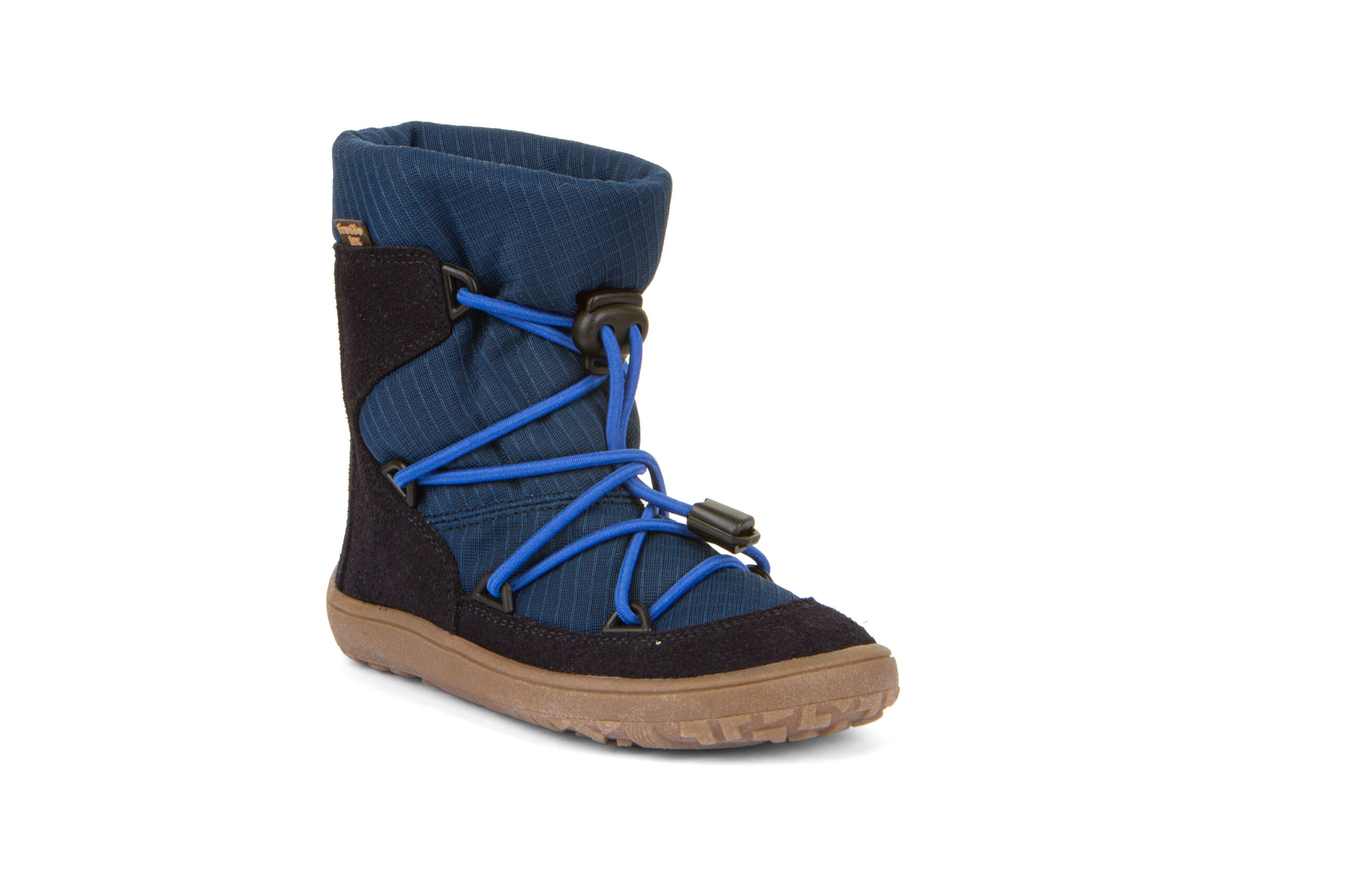Froddo nahast talvesaapad, villavoodri ja membraaniga, TEX Track Wool- Dark Blue Laste barefoot jalatsid - HellyK - Kvaliteetsed lasteriided, villariided, barefoot jalatsid