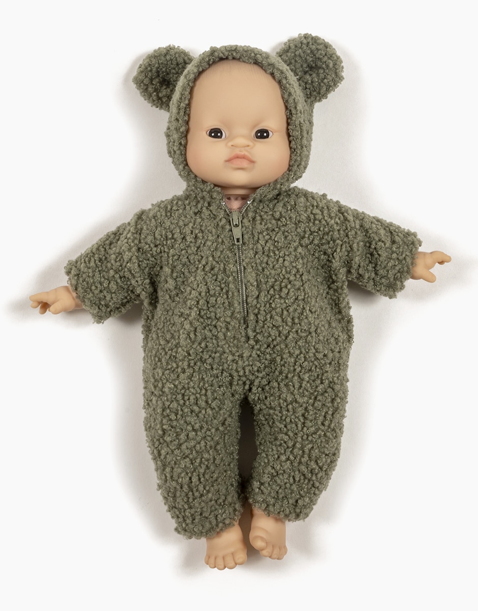 Minikane® Babies Winnie Teddy kombe, Khaki Mänguasjad - HellyK - Kvaliteetsed lasteriided, villariided, barefoot jalatsid