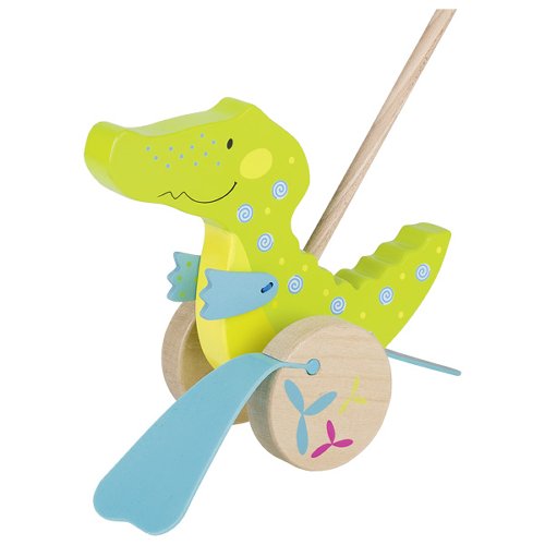 Goki lükatav Krokodill Mänguasjad - HellyK - Kvaliteetsed lasteriided, villariided, barefoot jalatsid
