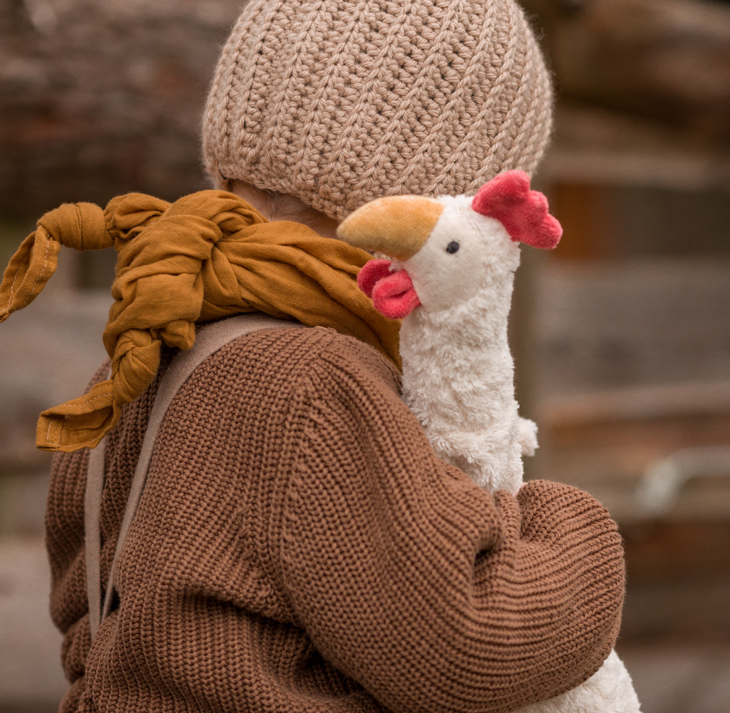 Senger Naturwelt Cuddly Chicken, väike Mänguasjad - HellyK - Kvaliteetsed lasteriided, villariided, barefoot jalatsid