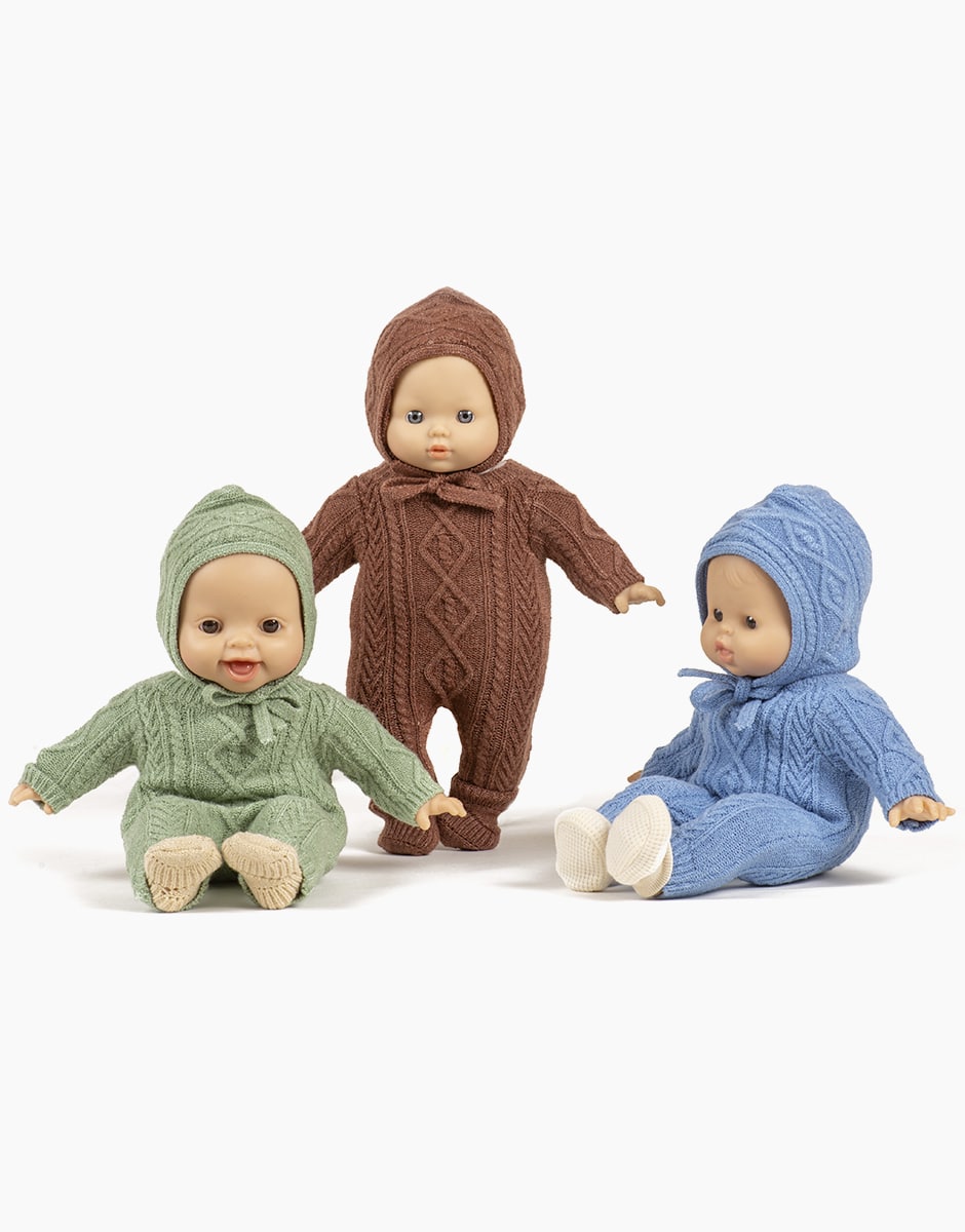 Minikane® Babies Lino villane komplekt, Sky Blue Mänguasjad - HellyK - Kvaliteetsed lasteriided, villariided, barefoot jalatsid