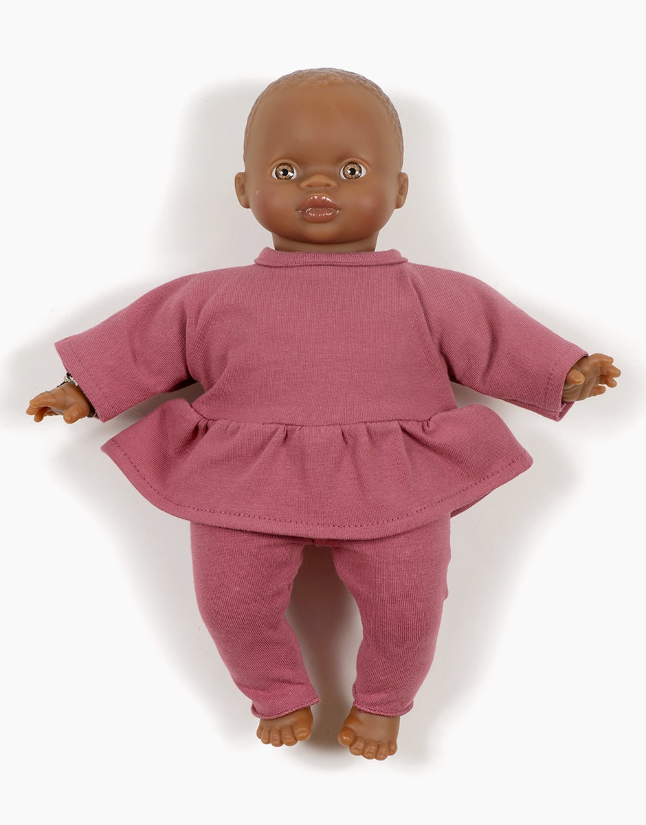 Minikane® Babies Ophélia särgi ja pükste komplekt, Raspberry Mänguasjad - HellyK - Kvaliteetsed lasteriided, villariided, barefoot jalatsid