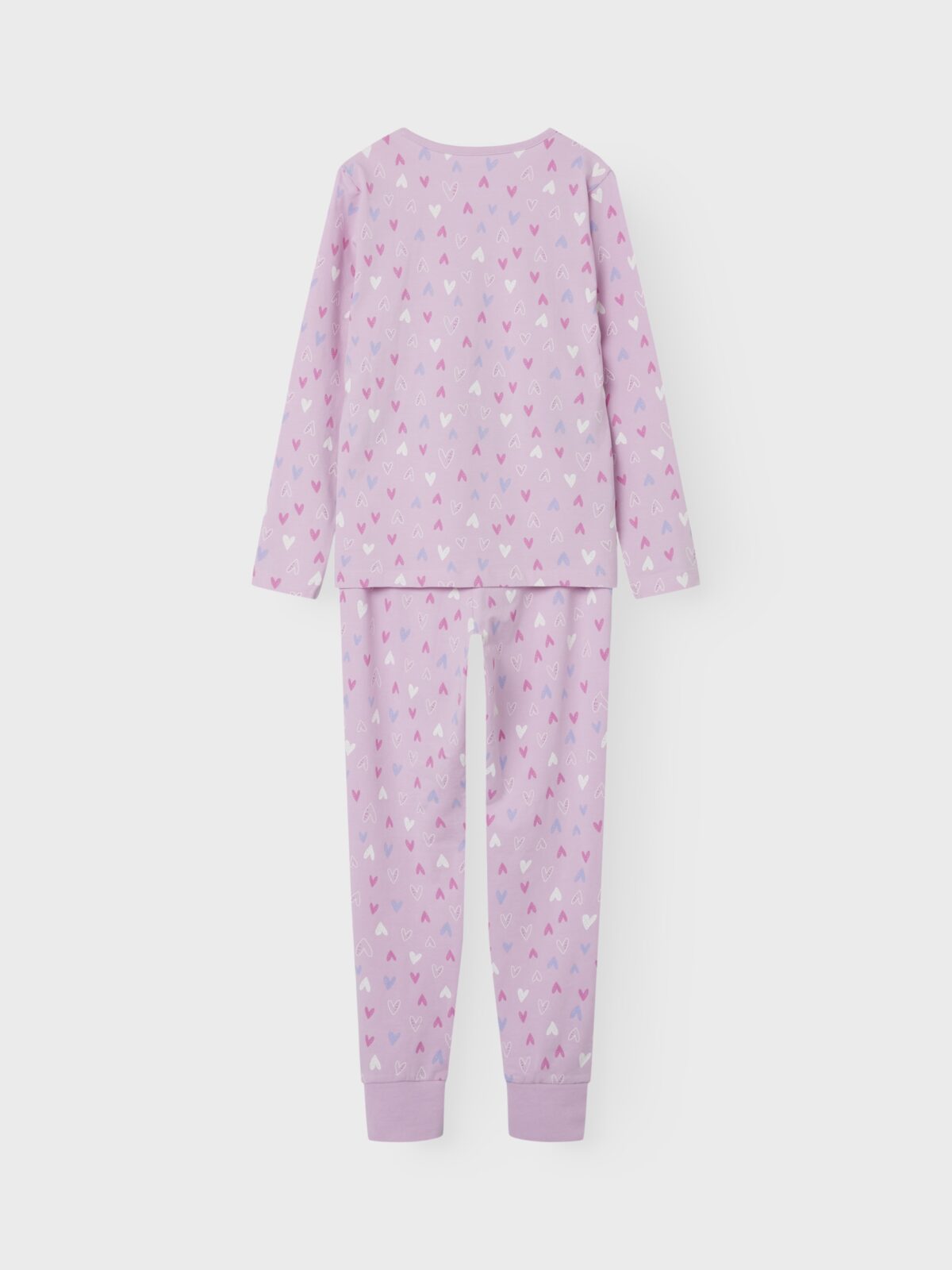 Name It orgaanilisest puuvillast pidžaama, Pink Hearts Lasteriided - HellyK - Kvaliteetsed lasteriided, villariided, barefoot jalatsid
