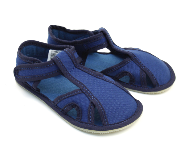 EF Barefoot sisejalatsid, Tumesinine Laste barefoot jalatsid - HellyK - Kvaliteetsed lasteriided, villariided, barefoot jalatsid