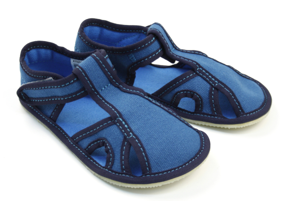 EF Barefoot sisejalatsid, Helesinine Laste barefoot jalatsid - HellyK - Kvaliteetsed lasteriided, villariided, barefoot jalatsid