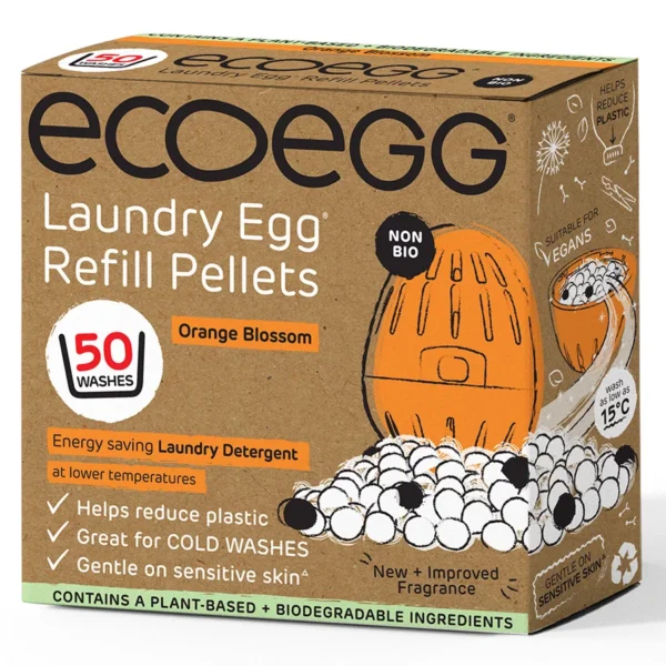 Ecoegg täitegraanulid, apelsiniõie lõhnaga, 50 pesukorda Hooldusvahendid ja kosmeetika - HellyK - Kvaliteetsed lasteriided, villariided, barefoot jalatsid
