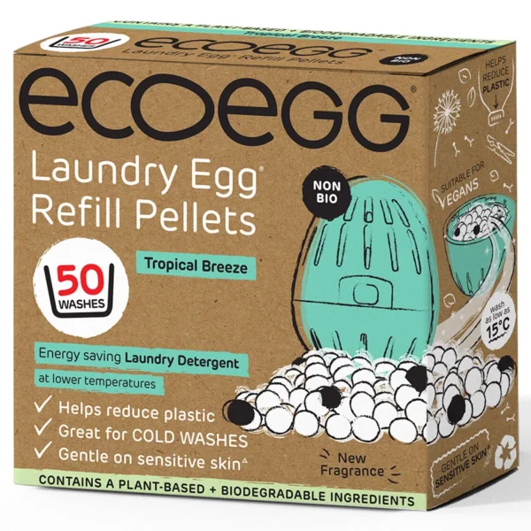 Ecoegg täitegraanulid, troopilise tuule lõhnaga, 50 pesukorda Hooldusvahendid ja kosmeetika - HellyK - Kvaliteetsed lasteriided, villariided, barefoot jalatsid