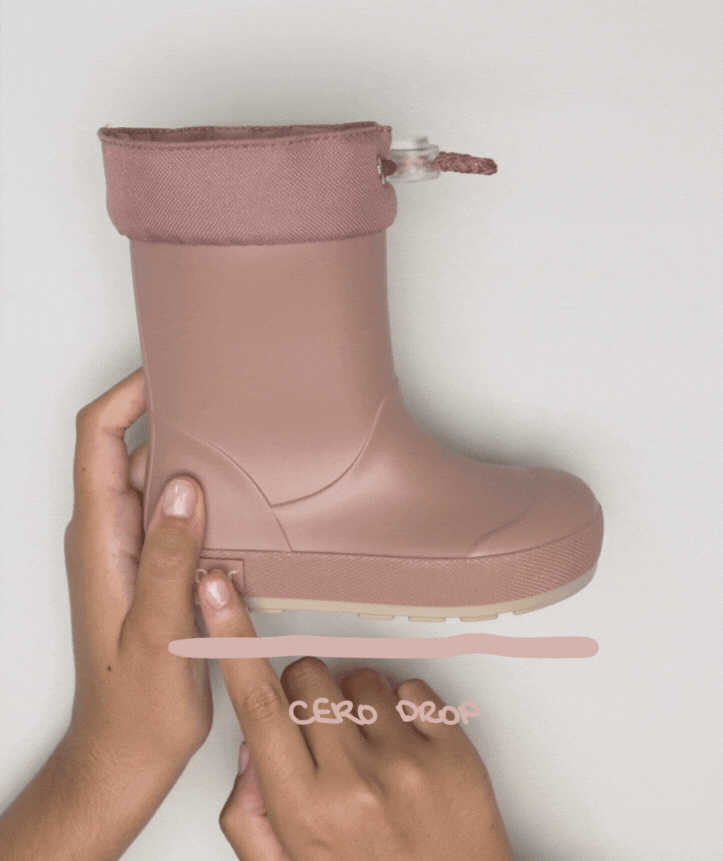 IGOR kummikud Yogi Cuello- Dusty Pink Kummikud - HellyK - Kvaliteetsed lasteriided, villariided, barefoot jalatsid