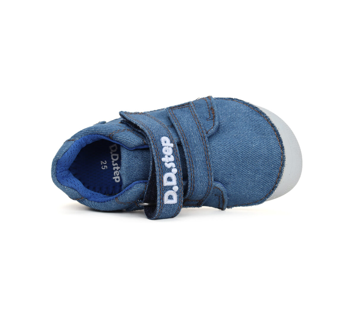 D.D.Step tekstiilist tossud, Bermuda Blue 063- SS24 D.D.Step - HellyK - Kvaliteetsed lasteriided, villariided, barefoot jalatsid