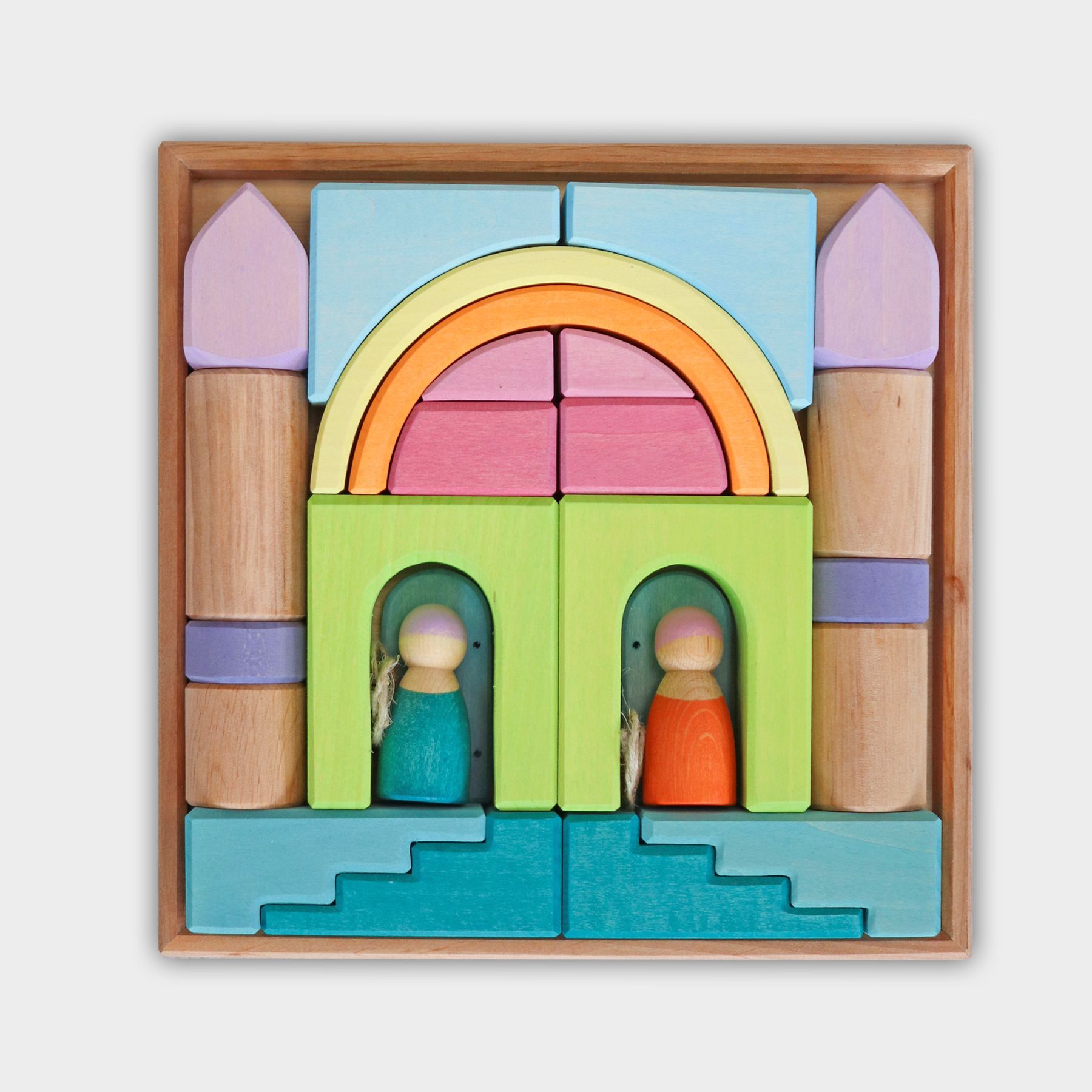 Grimm´s ehituskomplekt “Pilve mängumaailm” Grimm's puidust mänguasjad - HellyK - Kvaliteetsed lasteriided, villariided, barefoot jalatsid