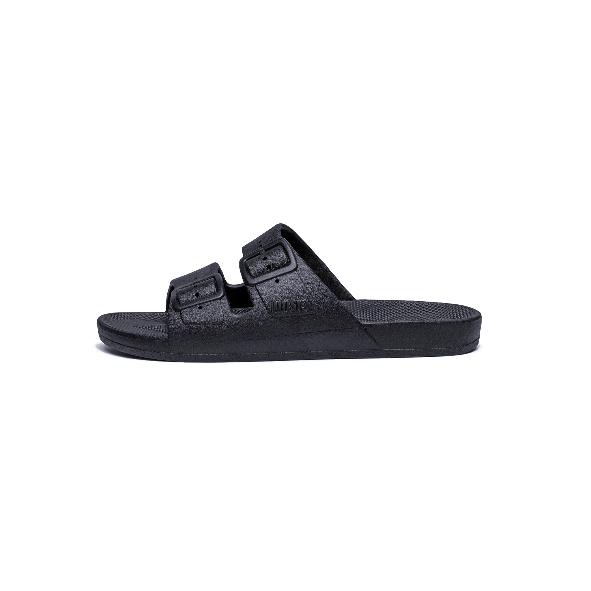 Freedom Moses sandaalid- Black Plätud - HellyK - Kvaliteetsed lasteriided, villariided, barefoot jalatsid