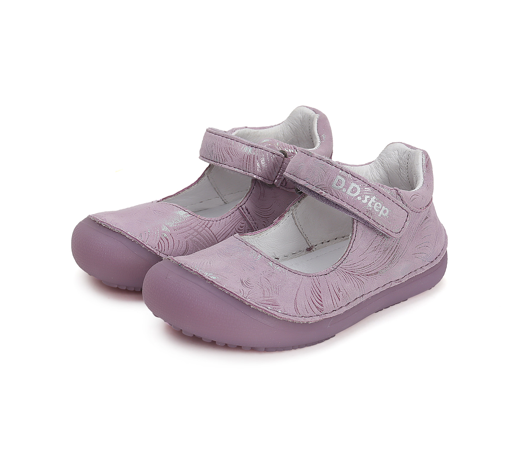 D.D.Step nahast kingad, Lavender D.D.Step - HellyK - Kvaliteetsed lasteriided, villariided, barefoot jalatsid