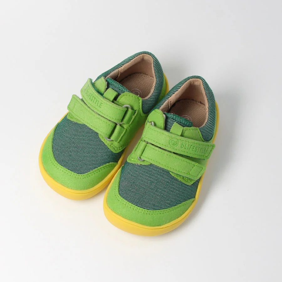 bLIFESTYLE CROCODILE- Moss green Laste barefoot jalatsid - HellyK - Kvaliteetsed lasteriided, villariided, barefoot jalatsid