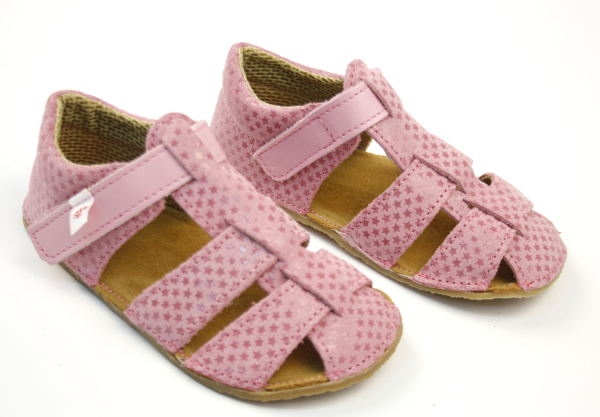 Tikki Aranya Leather sandaalid, Strawberry Laste barefoot jalatsid - HellyK - Kvaliteetsed lasteriided, villariided, barefoot jalatsid