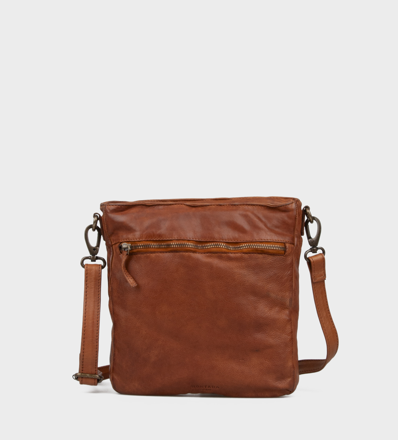 Montana nahast Crossbody Maryland Urban Cognac Kotid ja rahakotid - HellyK - Kvaliteetsed lasteriided, villariided, barefoot jalatsid