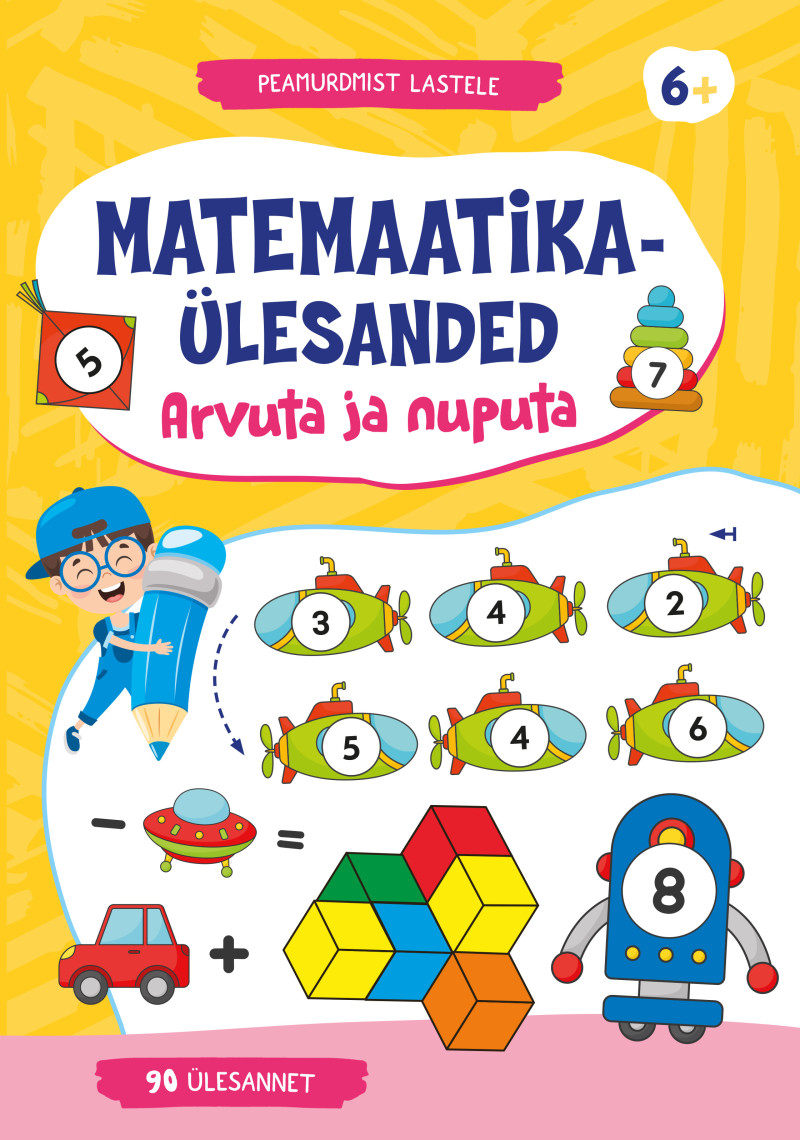 Arvuta ja nuputa. Matemaatikaülesanded Mänguasjad - HellyK - Kvaliteetsed lasteriided, villariided, barefoot jalatsid