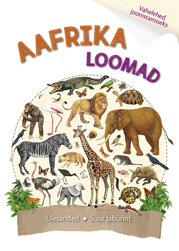 Aafrika loomad Mänguasjad - HellyK - Kvaliteetsed lasteriided, villariided, barefoot jalatsid