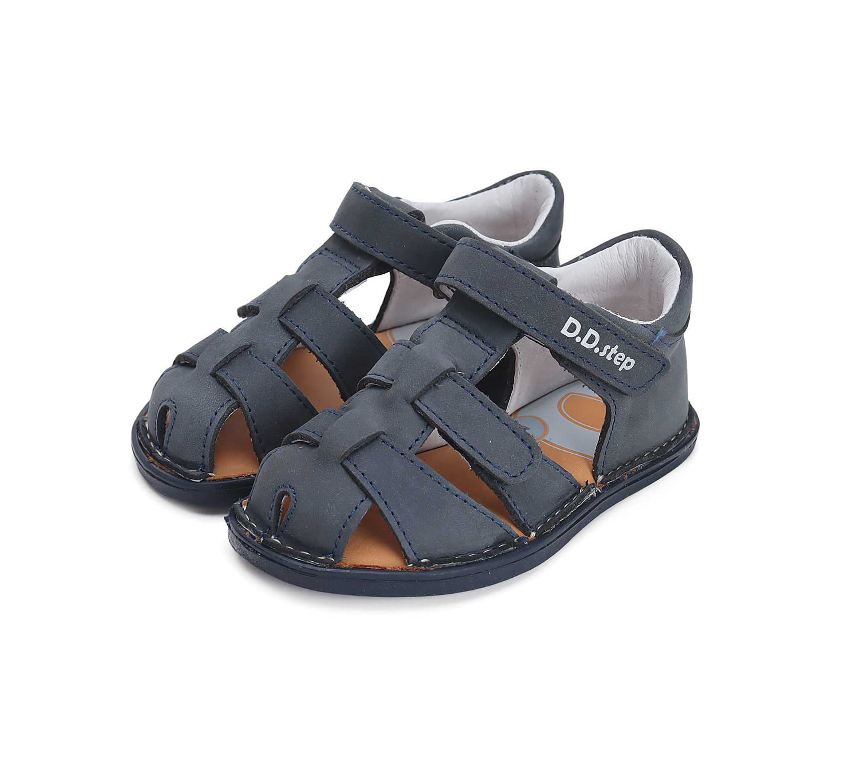 D.D.Step nahast sandaalid, Pink 076 D.D.Step - HellyK - Kvaliteetsed lasteriided, villariided, barefoot jalatsid
