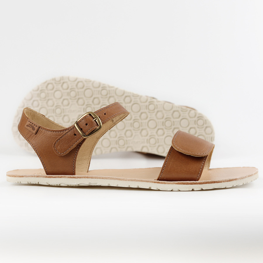 Tikki Vibe nahast sandaalid, Cream Sisejalats/suvi - HellyK - Kvaliteetsed lasteriided, villariided, barefoot jalatsid