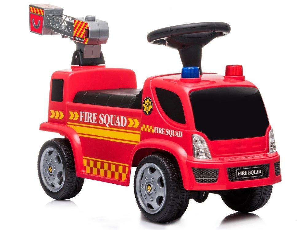 Lean Toys Pealeistutav tuletõrjeauto Erinevad mänguautod - HellyK - Kvaliteetsed lasteriided, villariided, barefoot jalatsid