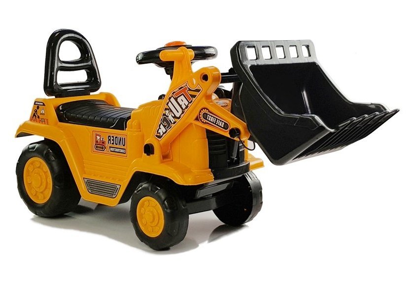Lean Toys Pealeistutav ja lükatav buldooser Erinevad mänguautod - HellyK - Kvaliteetsed lasteriided, villariided, barefoot jalatsid
