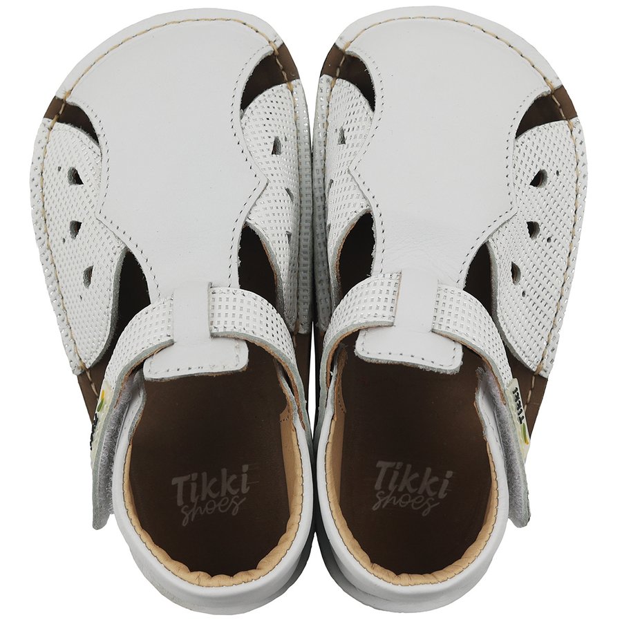 Tikki Mariposa Leather sandaalid, Perla Laste barefoot jalatsid - HellyK - Kvaliteetsed lasteriided, villariided, barefoot jalatsid