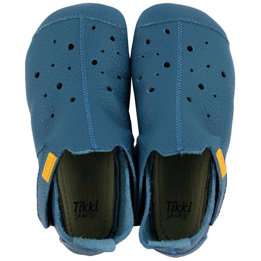 Tikki Ziggy V2 nahast sussid – Ocean Laste barefoot jalatsid - HellyK - Kvaliteetsed lasteriided, villariided, barefoot jalatsid