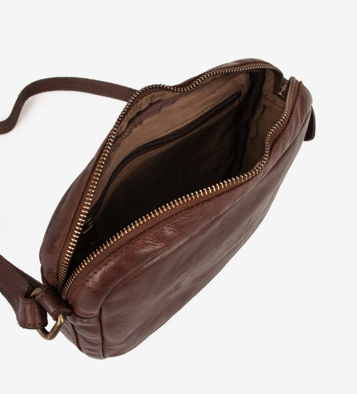 Montana nahast Crossbody bag Eldora Urban Brown Kotid ja rahakotid - HellyK - Kvaliteetsed lasteriided, villariided, barefoot jalatsid