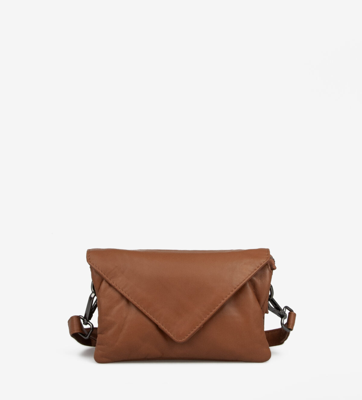 Treats nahast Clutch Evie Soft Cognac Kotid ja rahakotid - HellyK - Kvaliteetsed lasteriided, villariided, barefoot jalatsid