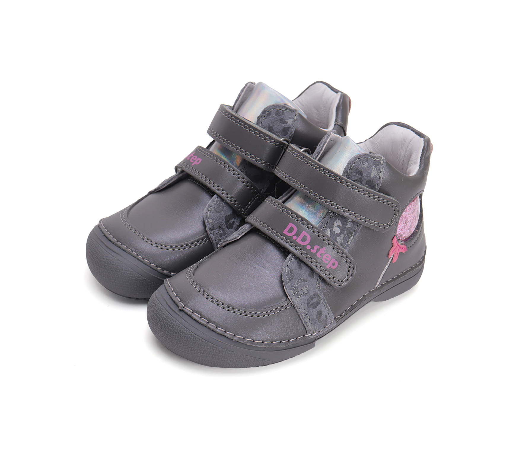 D.D.Step nahast k/s saapad Dark Grey 063′ AW24 D.D.Step - HellyK - Kvaliteetsed lasteriided, villariided, barefoot jalatsid