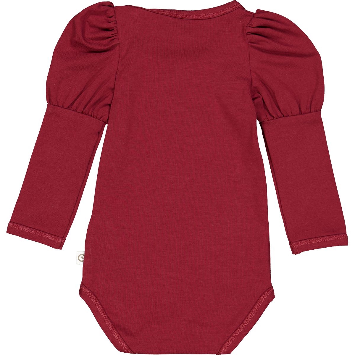 Müsli Cozy Me puff l/s body, Cabernet Body'd - HellyK - Kvaliteetsed lasteriided, villariided, barefoot jalatsid