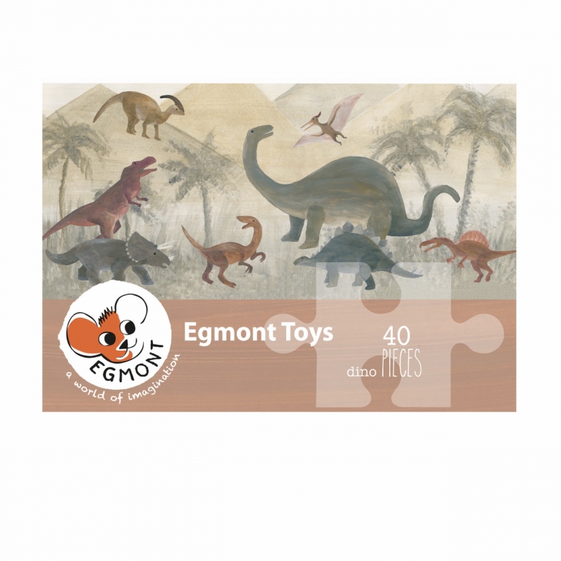 Egmont Toys 40tk pusle, Dino Mänguasjad - HellyK - Kvaliteetsed lasteriided, villariided, barefoot jalatsid