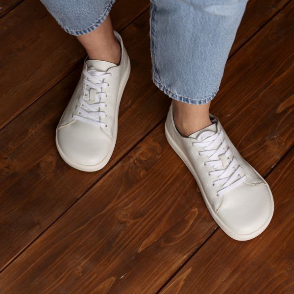 Lang.s by Tikki Shoes vabaajajalanõud ZEN, white Kevad/sügis - HellyK - Kvaliteetsed lasteriided, villariided, barefoot jalatsid