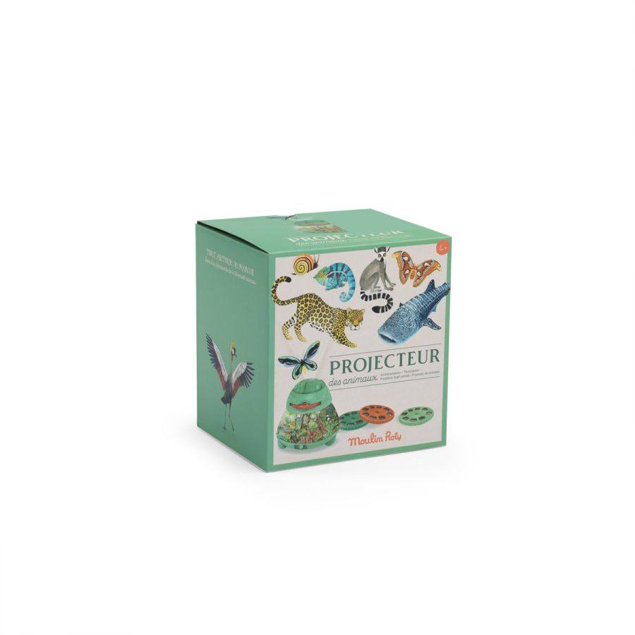 Moulin Roty, Projektor (USB) Loomad All Around the World Lugude lambid/varjunukud - HellyK - Kvaliteetsed lasteriided, villariided, barefoot jalatsid