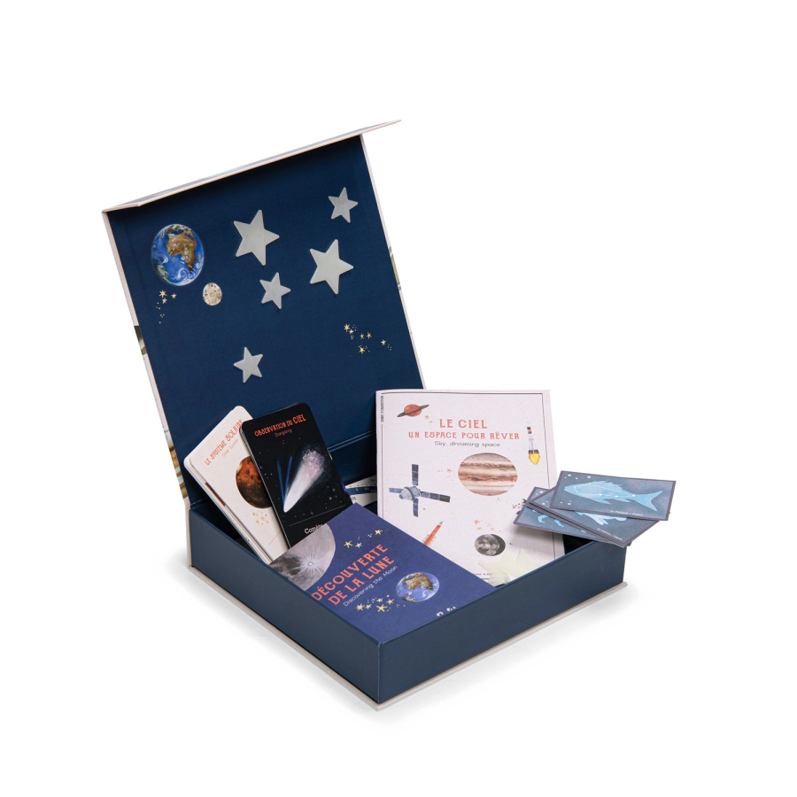 Moulin Roty Kosmose avastamise kast Le jardin du moulin Mänguasjad - HellyK - Kvaliteetsed lasteriided, villariided, barefoot jalatsid