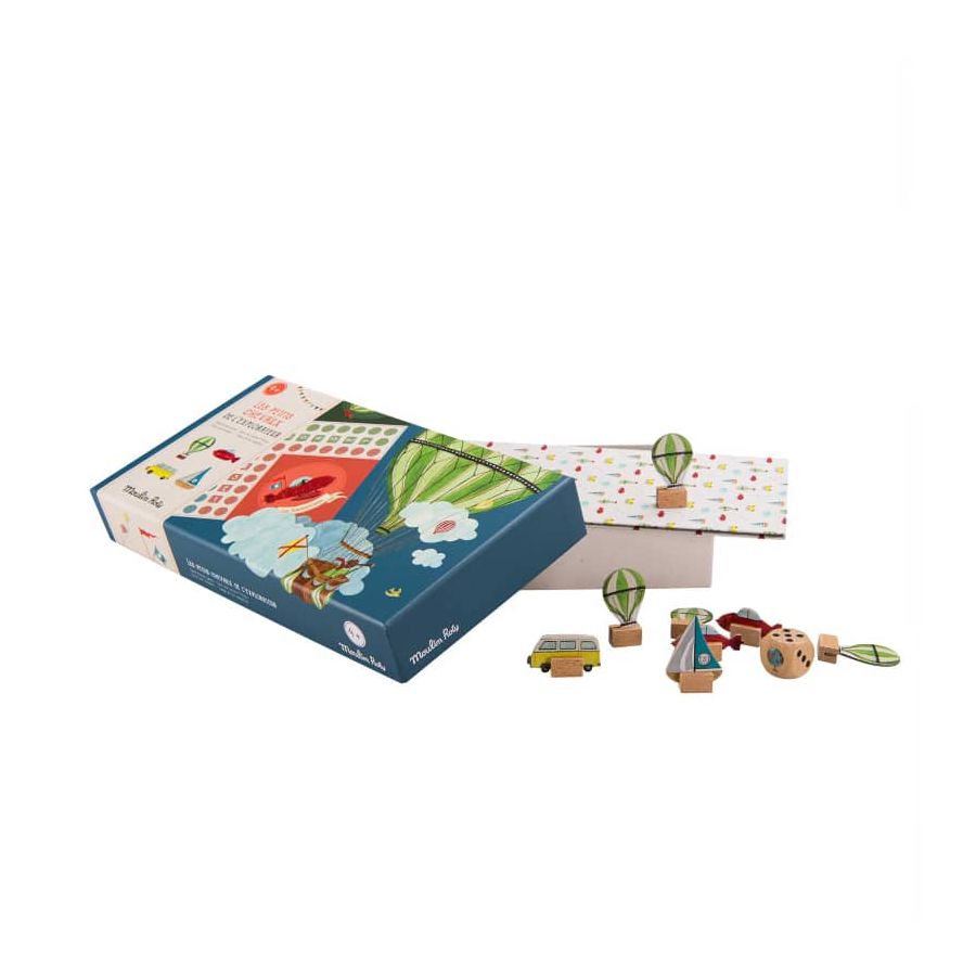 Moulin Roty “Väikeste hobuste mäng” Le Jardin du Moulin Lauamängud/mängud - HellyK - Kvaliteetsed lasteriided, villariided, barefoot jalatsid