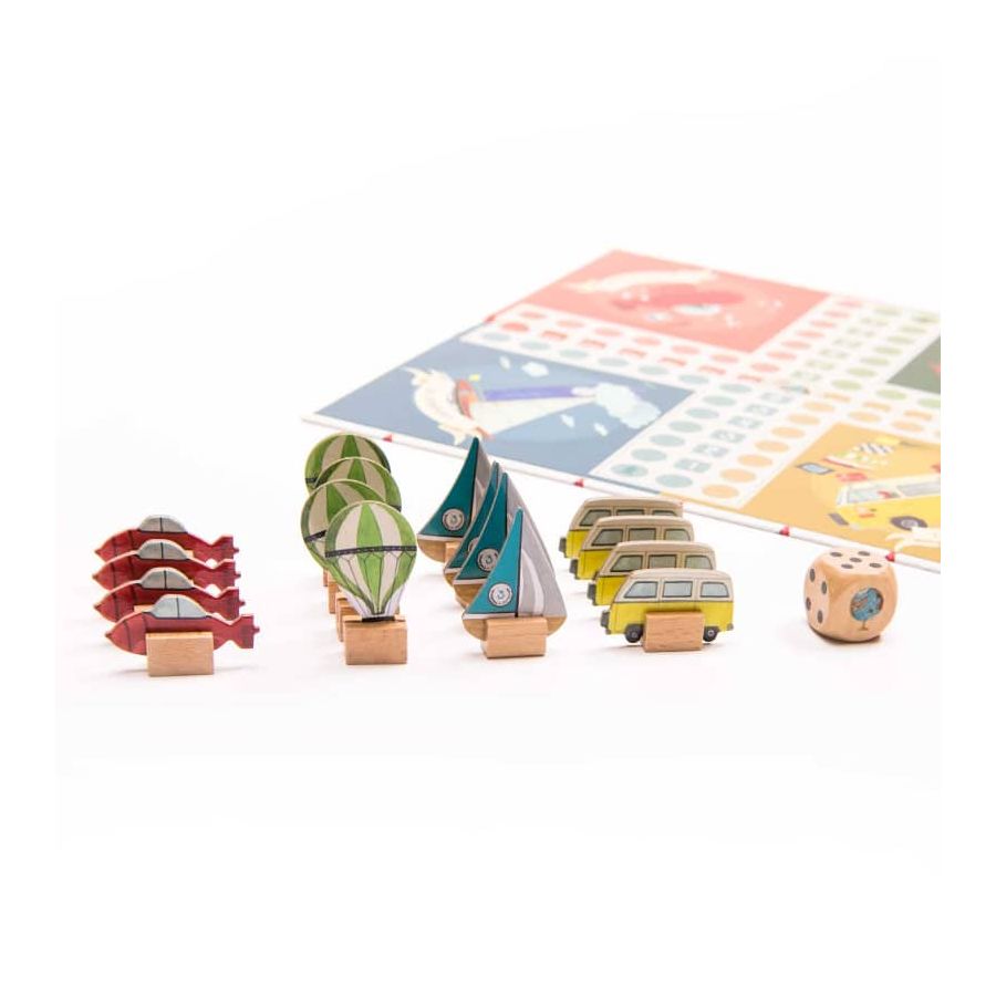 Moulin Roty “Väikeste hobuste mäng” Le Jardin du Moulin Lauamängud/mängud - HellyK - Kvaliteetsed lasteriided, villariided, barefoot jalatsid