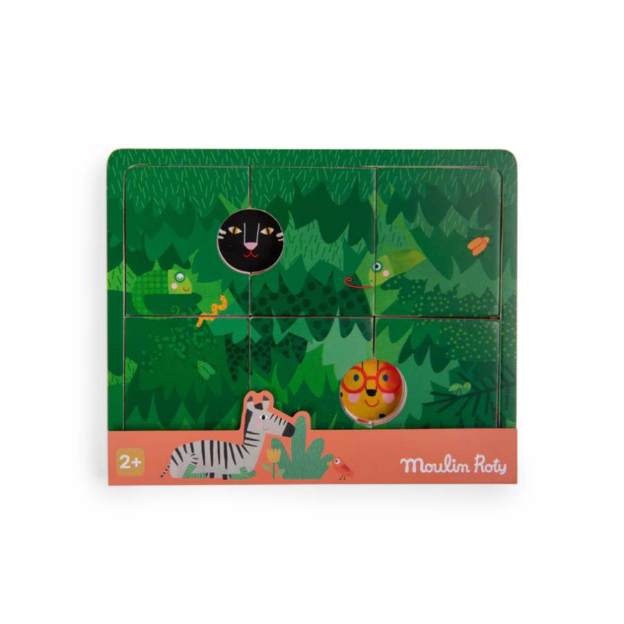 Moulin Roty 3-astmeline puidust pusle Les Toupitis Mänguasjad - HellyK - Kvaliteetsed lasteriided, villariided, barefoot jalatsid