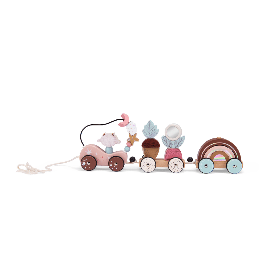 Moulin Roty, järelveetav puidust virnastatav Rong – After the rain Beebimänguasjad - HellyK - Kvaliteetsed lasteriided, villariided, barefoot jalatsid