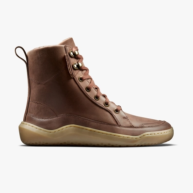 Vivobarefoot GOMBI BOOT WARMLINED WOMEN talvesaapad, Brown Täiskasvanute barefoot jalatsid - HellyK - Kvaliteetsed lasteriided, villariided, barefoot jalatsid