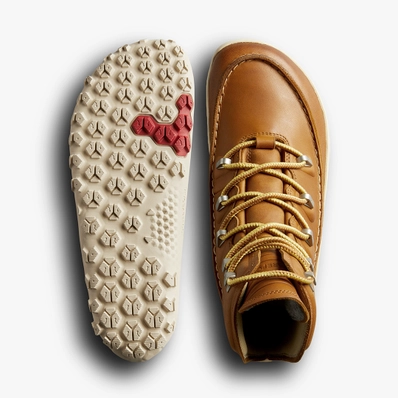 Vivobarefoot TRACKER MOC WOMEN, Brown Täiskasvanute barefoot jalatsid - HellyK - Kvaliteetsed lasteriided, villariided, barefoot jalatsid